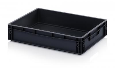 ESD Antistatic Euro Bin Containers - 60 x 40 x 12 cm (L x W x H) - 666 ESD EG 64/12 HG